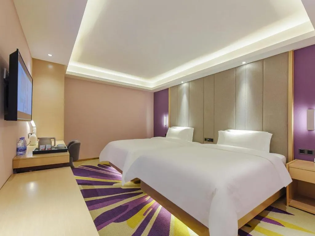 Bed in Lavande Hotel Chongqing Xinghui Liangjiang Happiness Plaza
