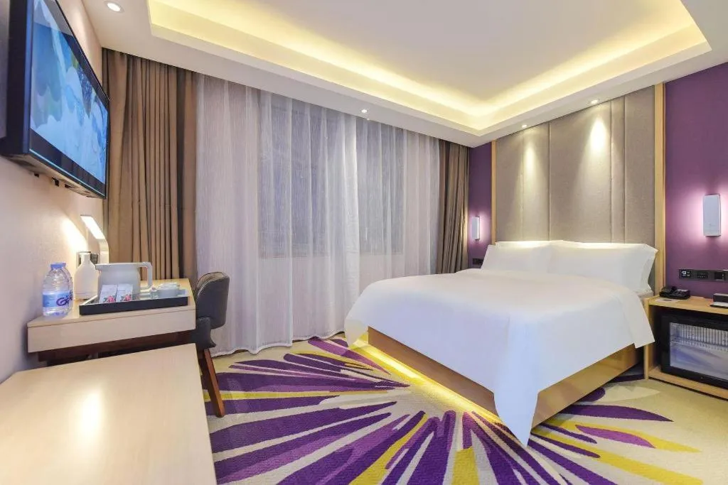 Bed in Lavande Hotel Chongqing Xinghui Liangjiang Happiness Plaza