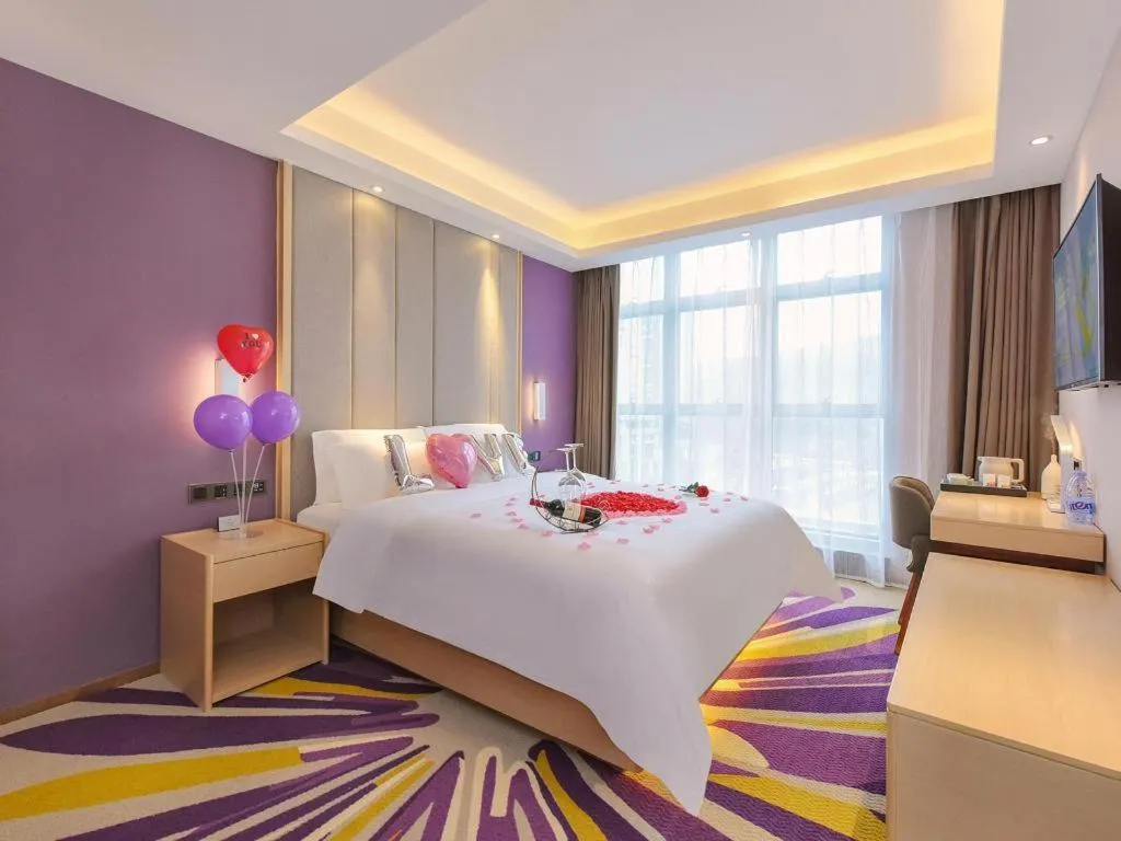 Bed in Lavande Hotel Chongqing Xinghui Liangjiang Happiness Plaza