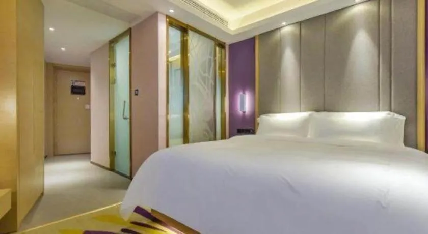 Bed in Lavande Hotel Chongqing Xinghui Liangjiang Happiness Plaza