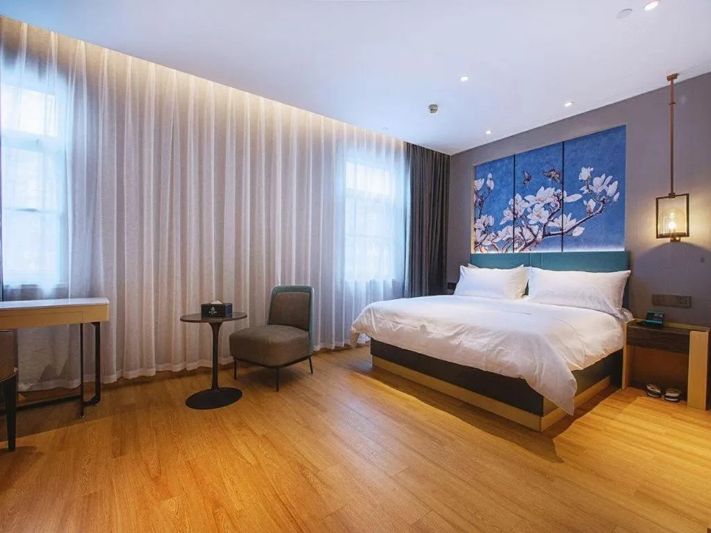 Bed in Jinjiang Inn Wuhan Linjiaohu Wanda Branch