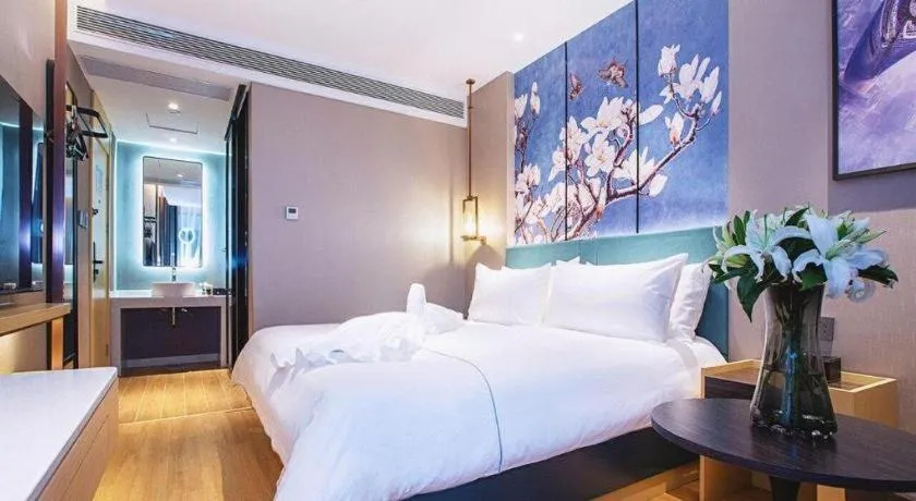 Bed in Jinjiang Inn Wuhan Linjiaohu Wanda Branch
