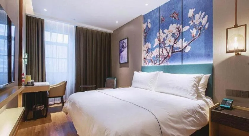 Bed in Jinjiang Inn Wuhan Linjiaohu Wanda Branch
