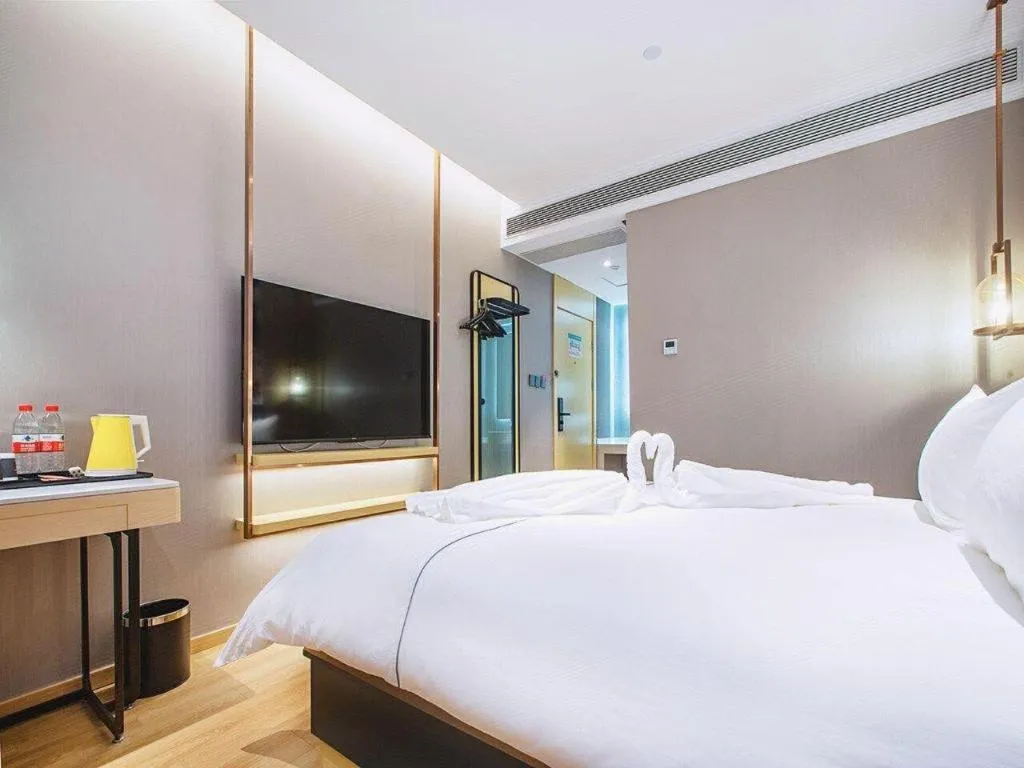 Bed in Jinjiang Inn Wuhan Linjiaohu Wanda Branch