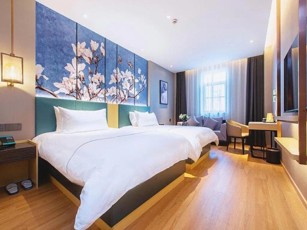 Bed in Jinjiang Inn Wuhan Linjiaohu Wanda Branch