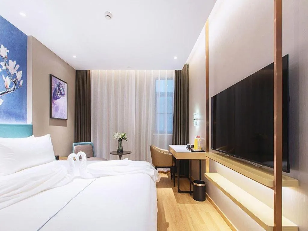 Bed in Jinjiang Inn Wuhan Linjiaohu Wanda Branch