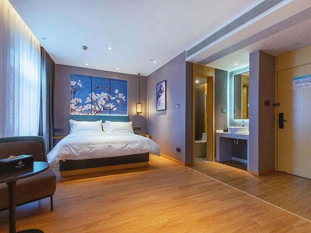 Bed in Jinjiang Inn Wuhan Linjiaohu Wanda Branch