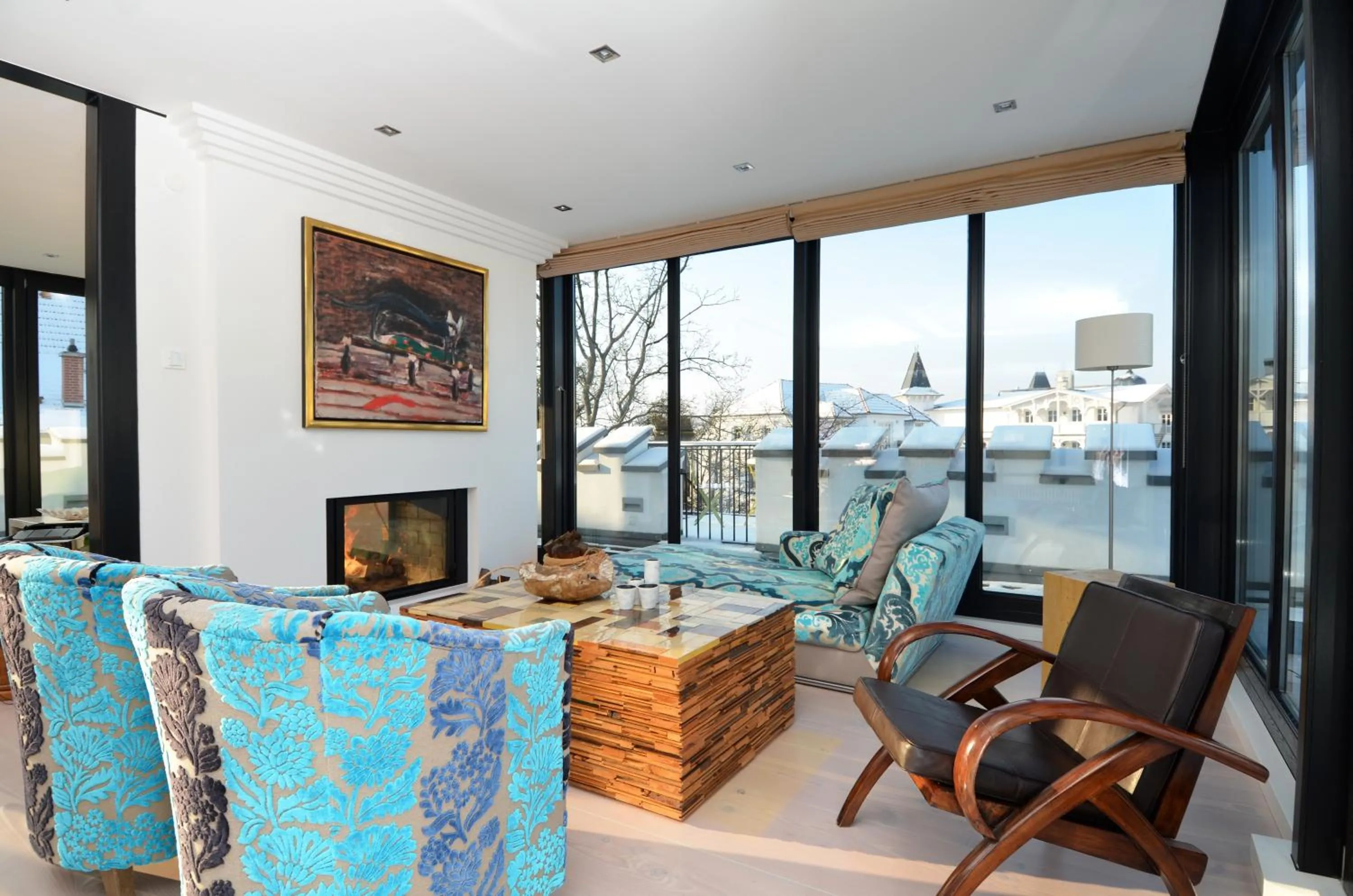 Living room in Villa Tusculum in Binz