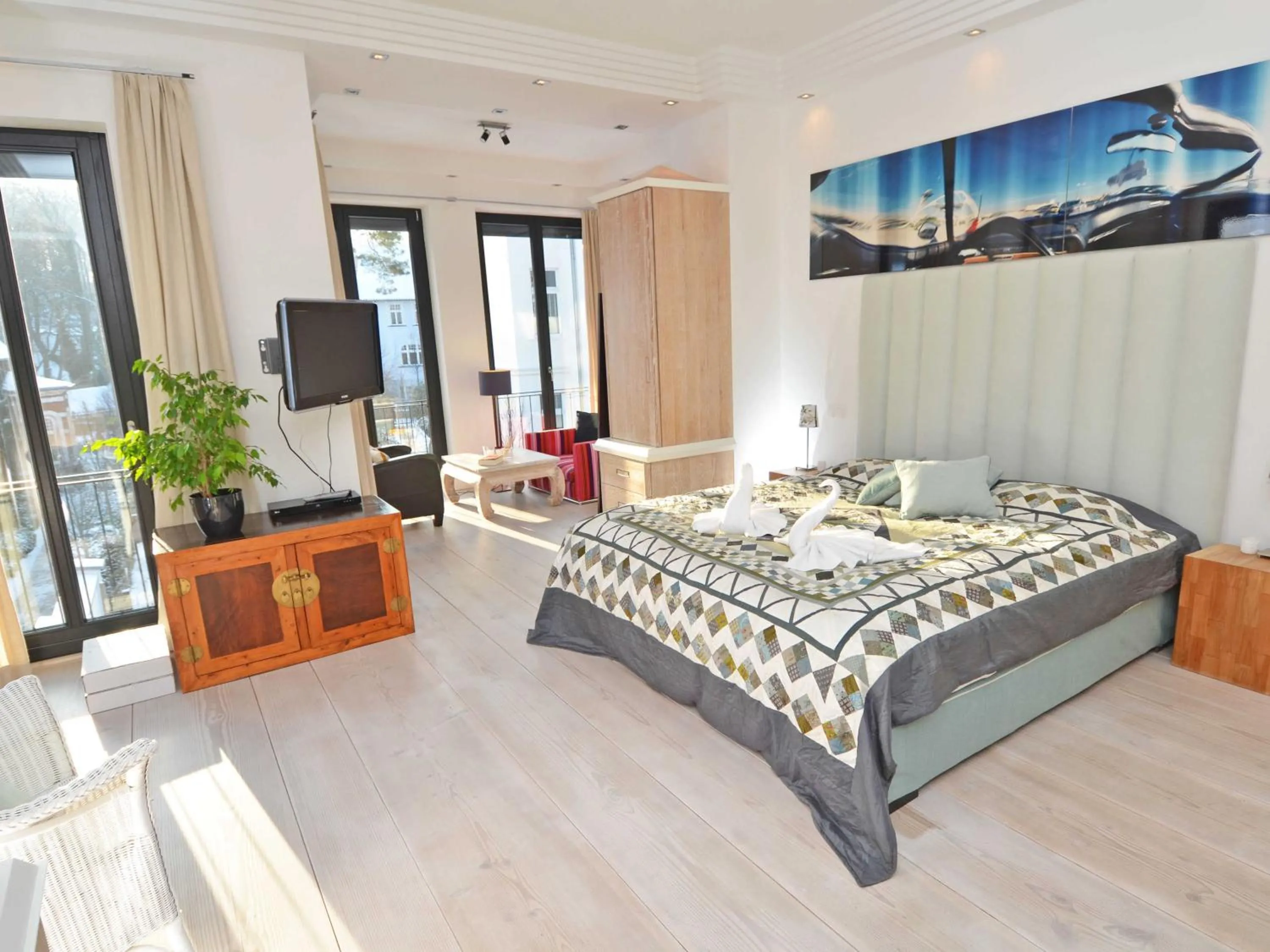 Bed in Villa Tusculum in Binz