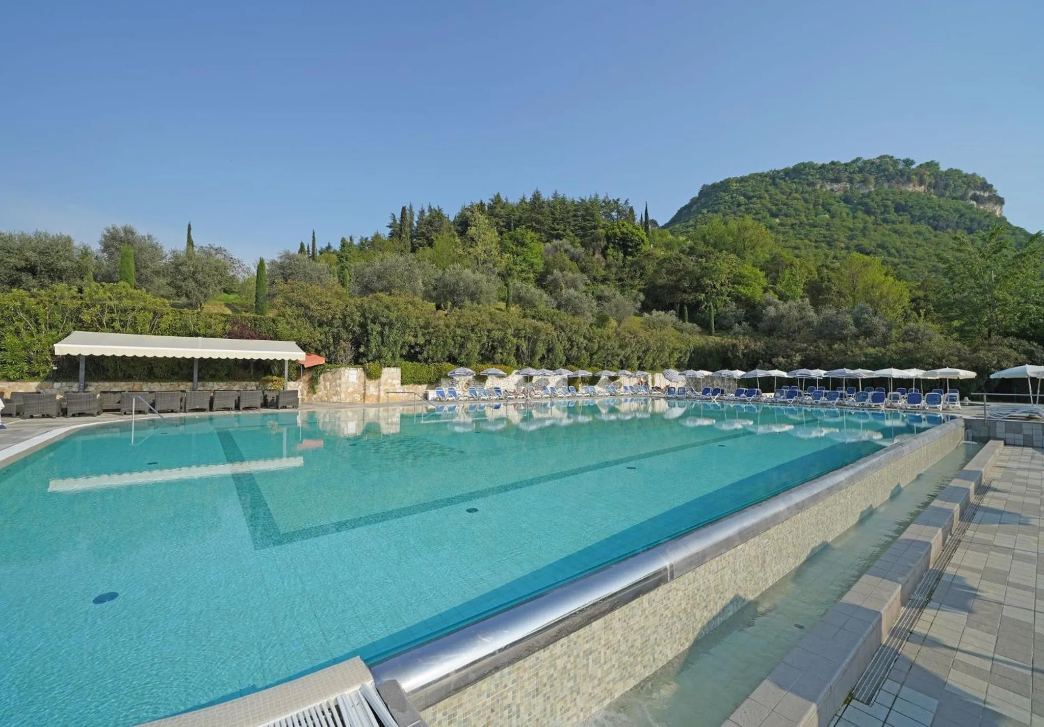 Swimming pool in Hotel La Perla - Bike Hotel