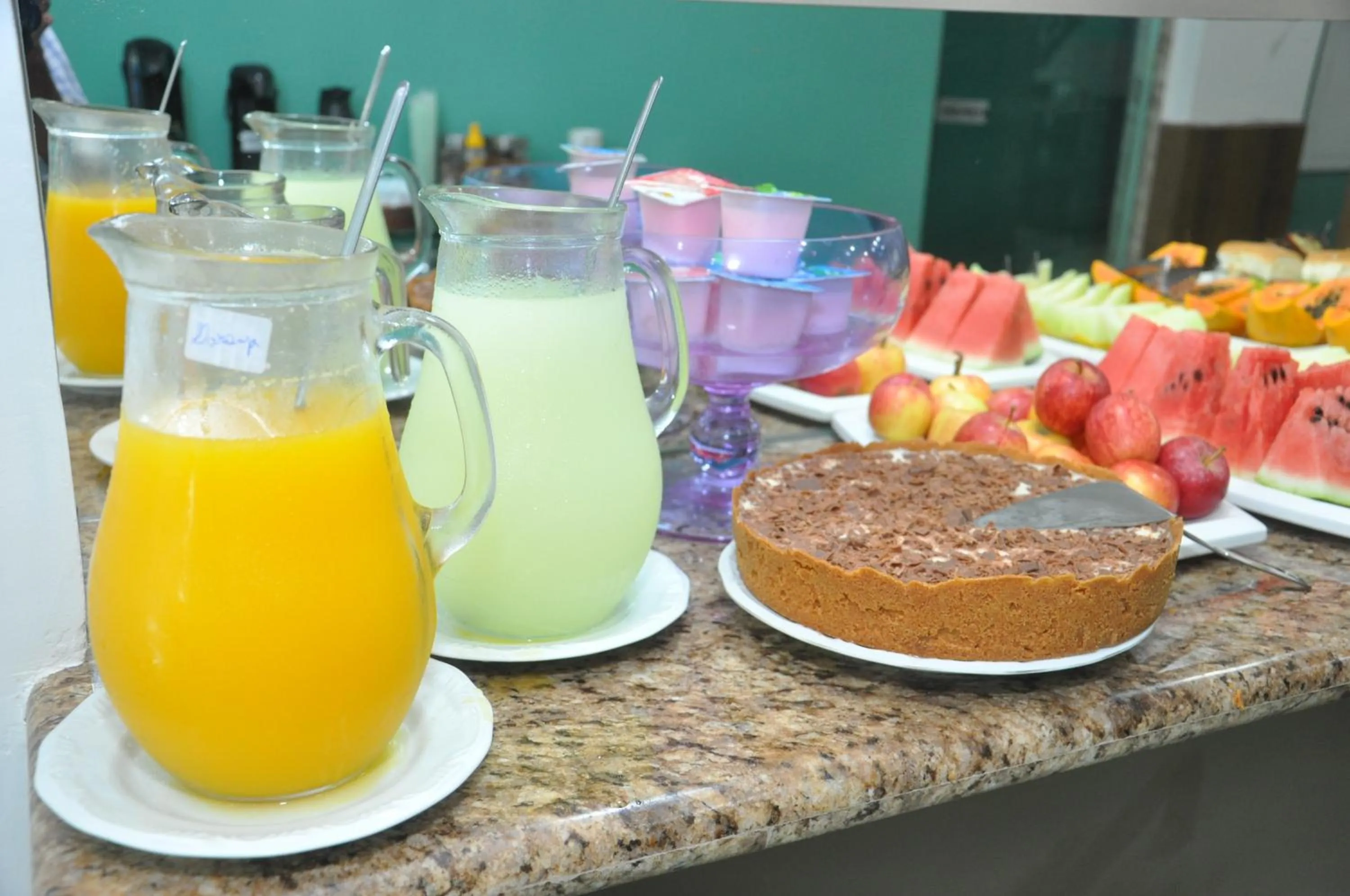 Buffet breakfast in Bonjour Hotel