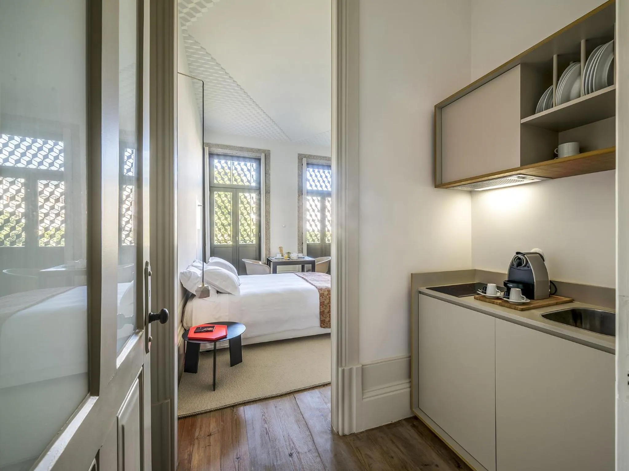 Balcony/Terrace, Bed in Malmerendas Boutique Lodging