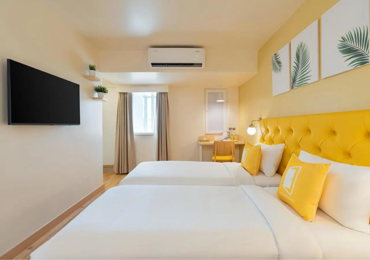 View (from property/room), Bed in Bloom Hotel - BKC Kalina