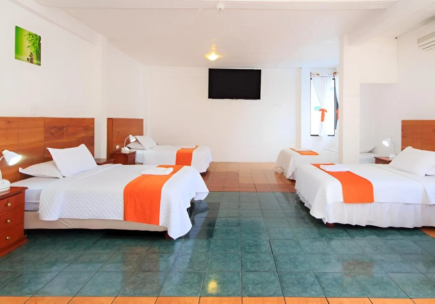 Bed in Hotel La Casa de Judy