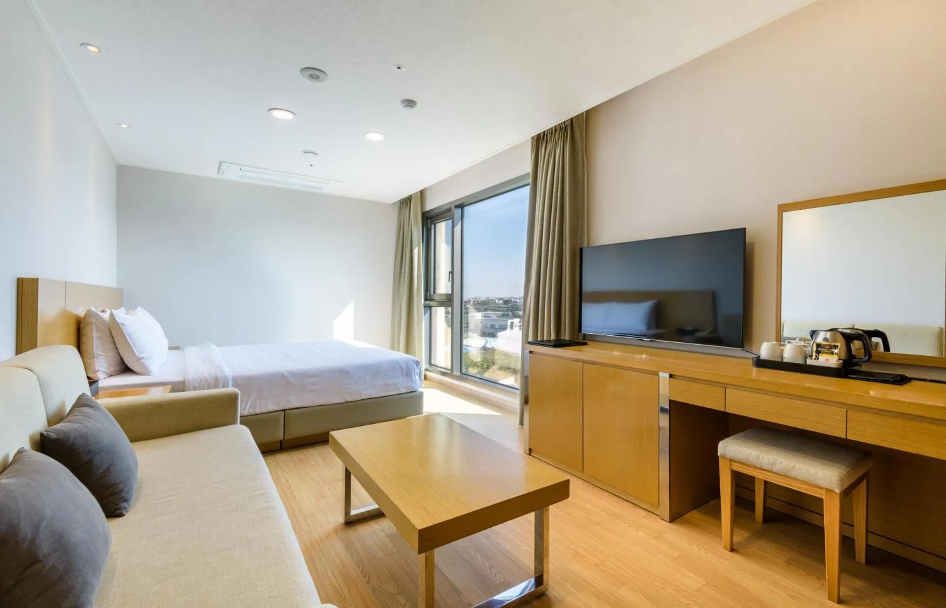 Bed in Uni Hotel Jeju