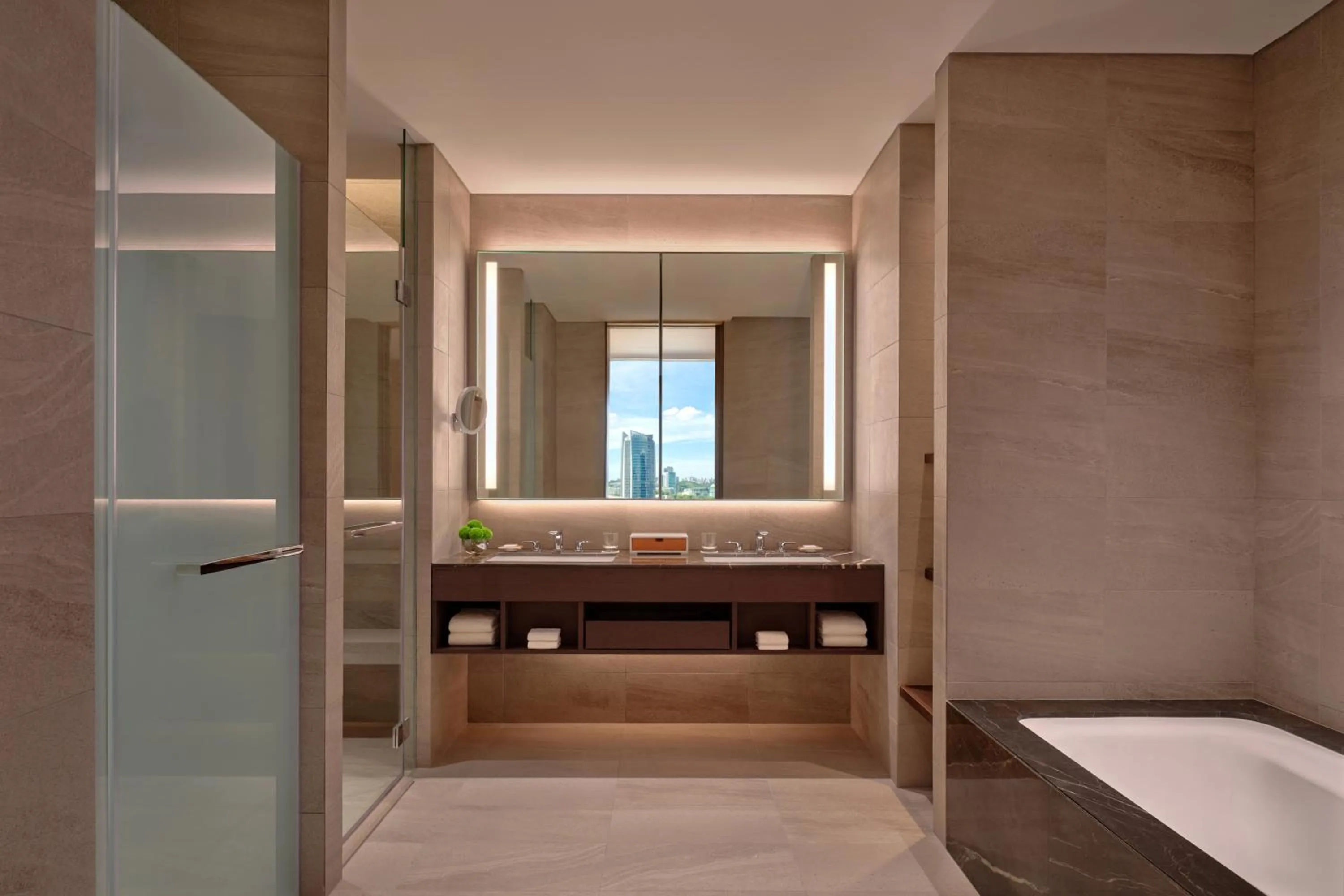 Shower in Hyatt Regency Kuala Lumpur at KL Midtown