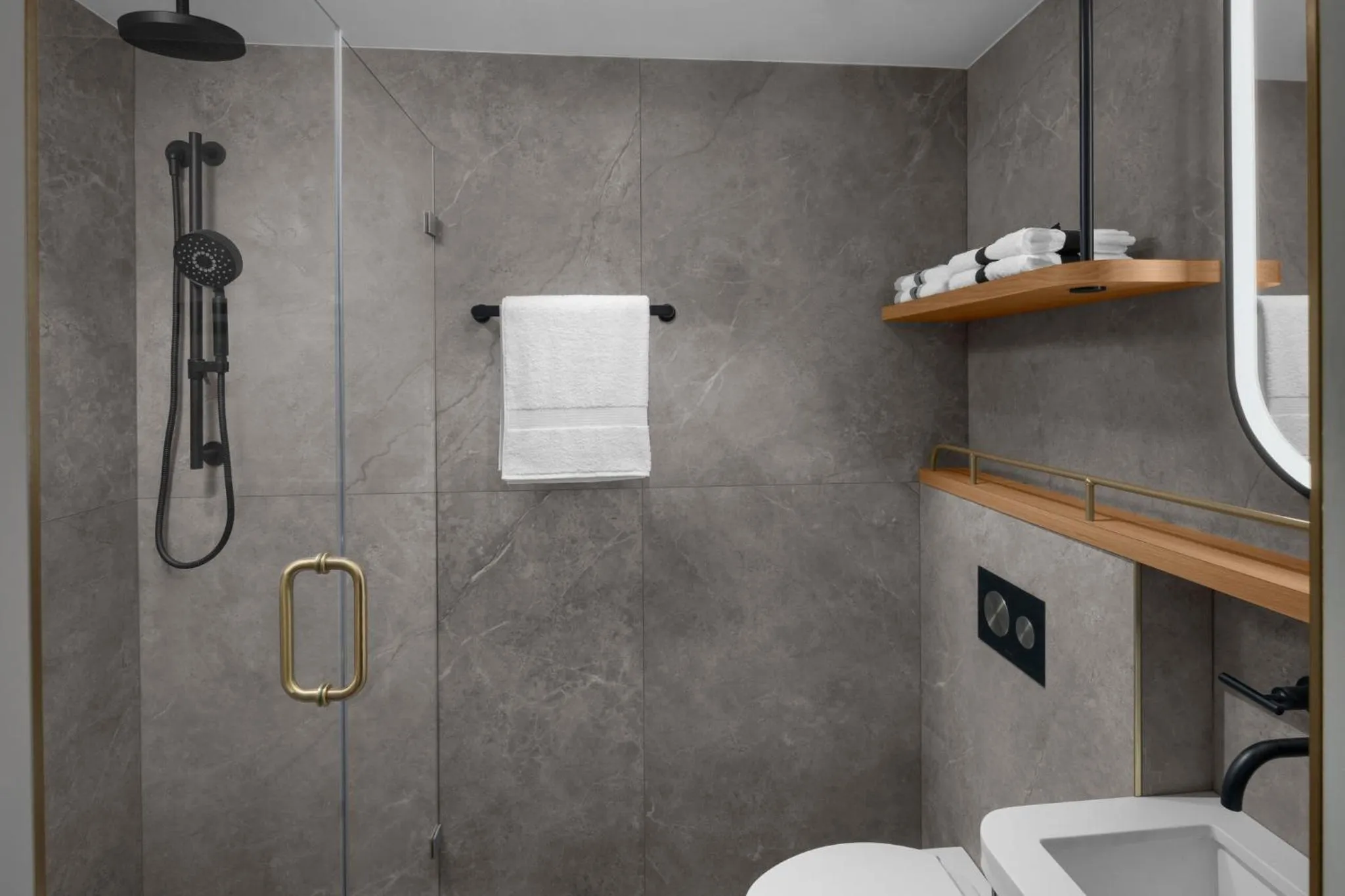 Bathroom in voco Times Square - Broadway by IHG