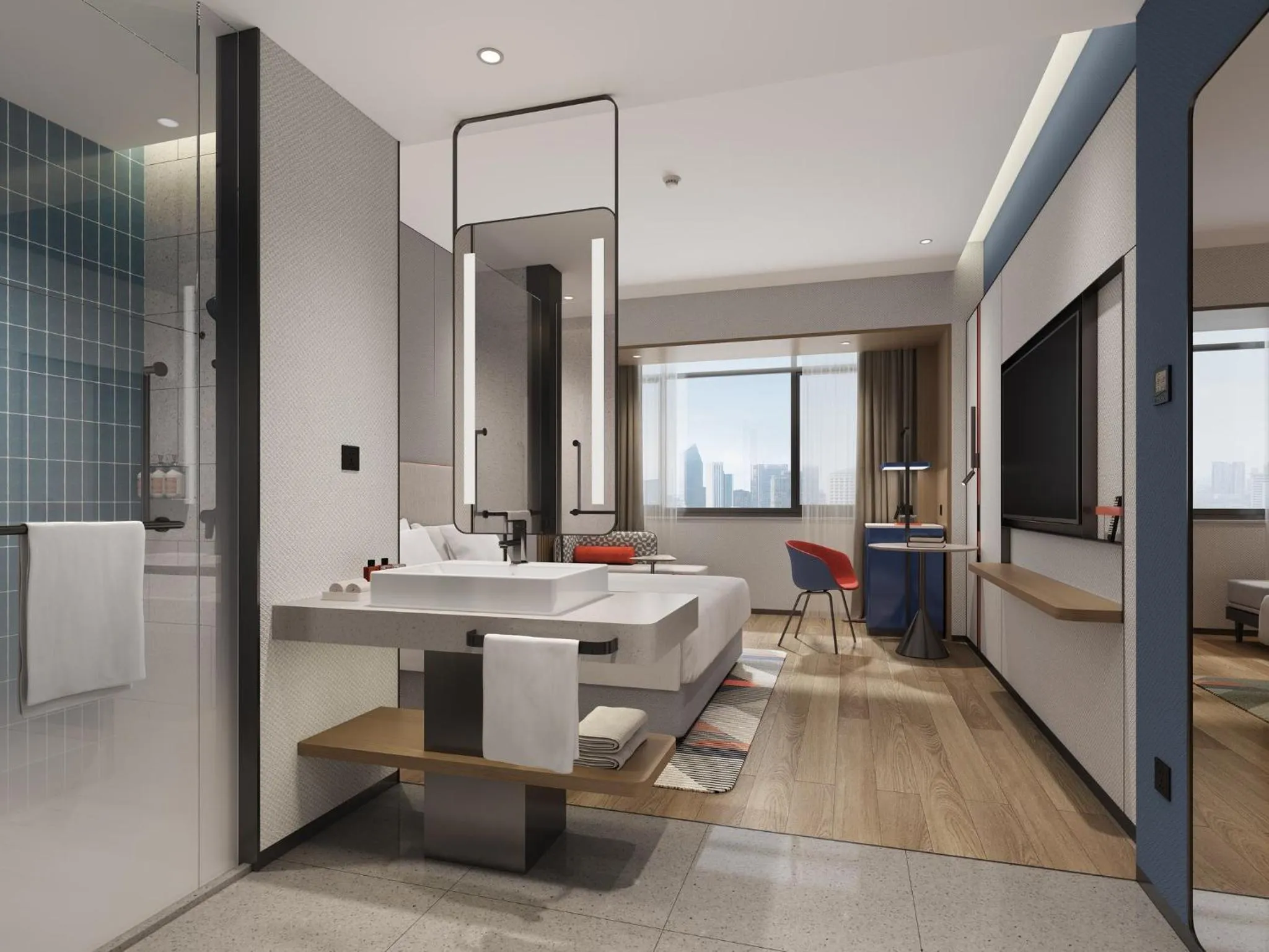 Photo of the whole room in Holiday Inn Express Qingdao City Balcony by IHG