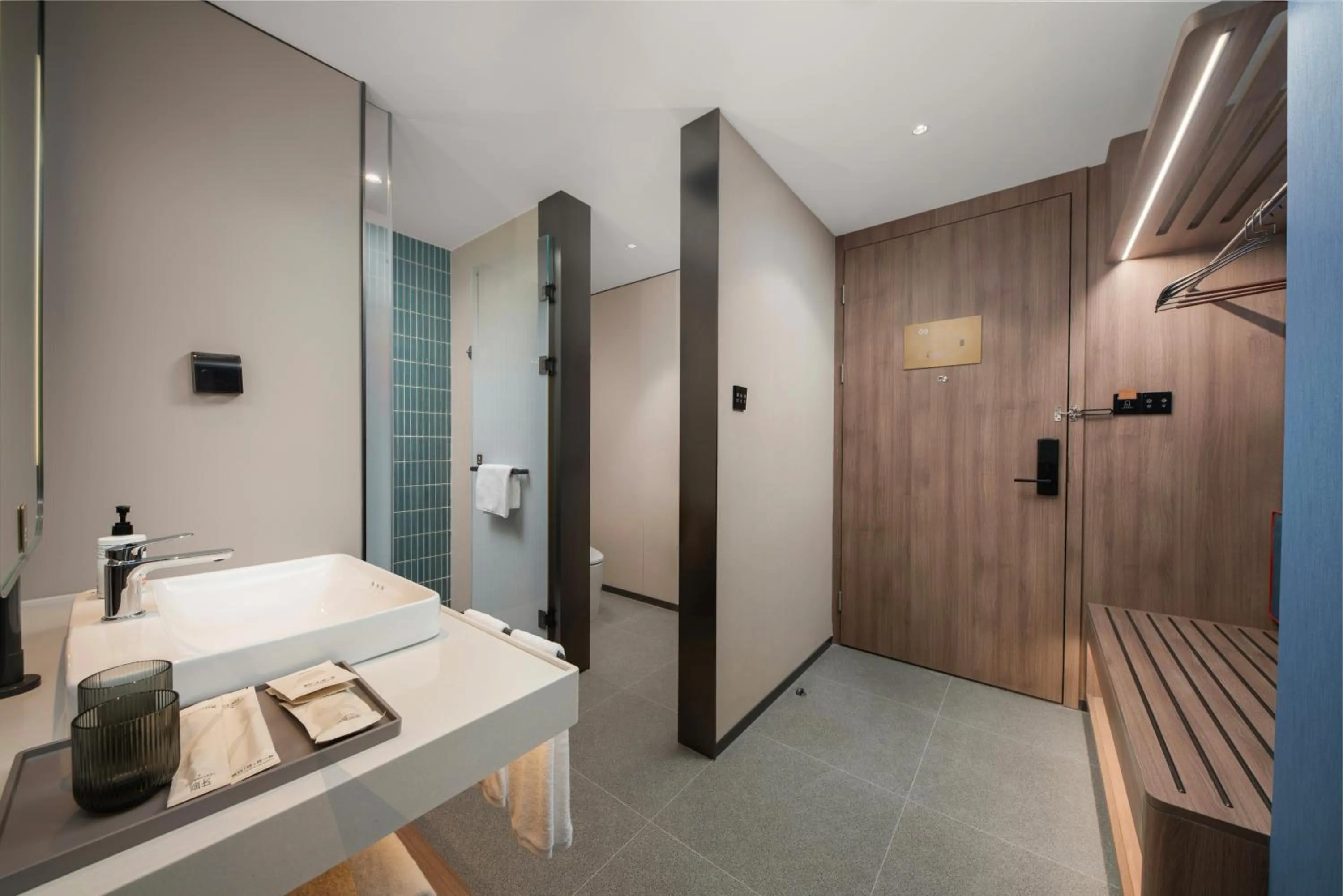 Shower in Holiday Inn Express Qingdao City Balcony by IHG