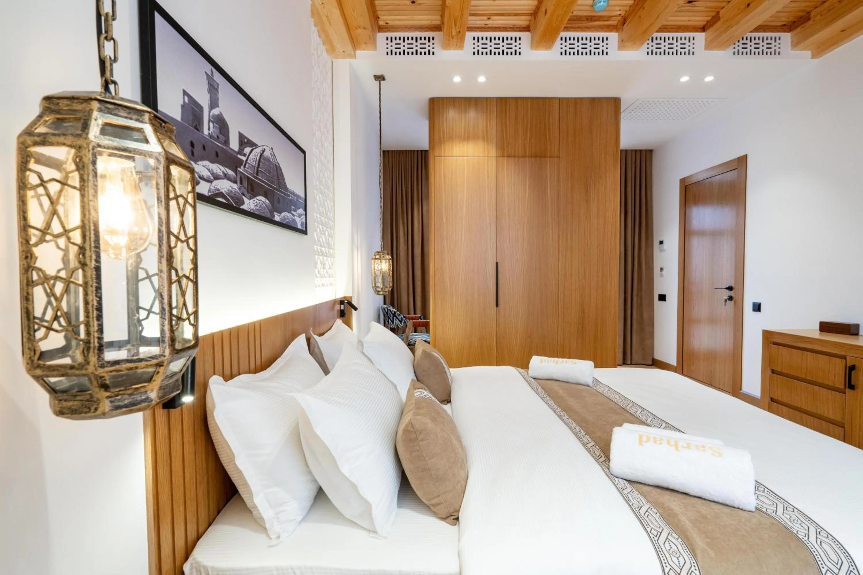 Photo of the whole room, Bed in Sarhad Hotel