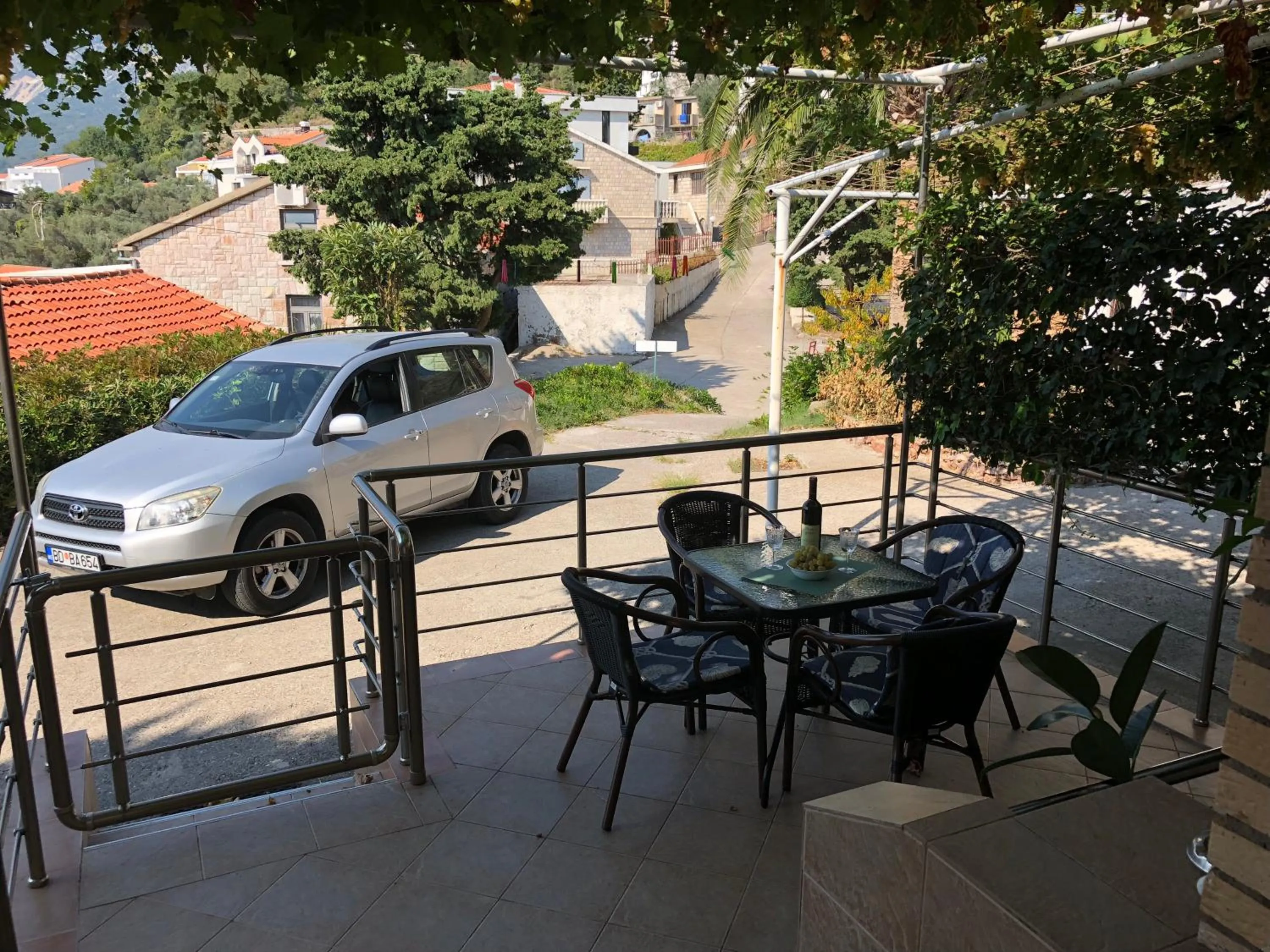 Balcony/Terrace in Apartments Sveti Stefan MNE