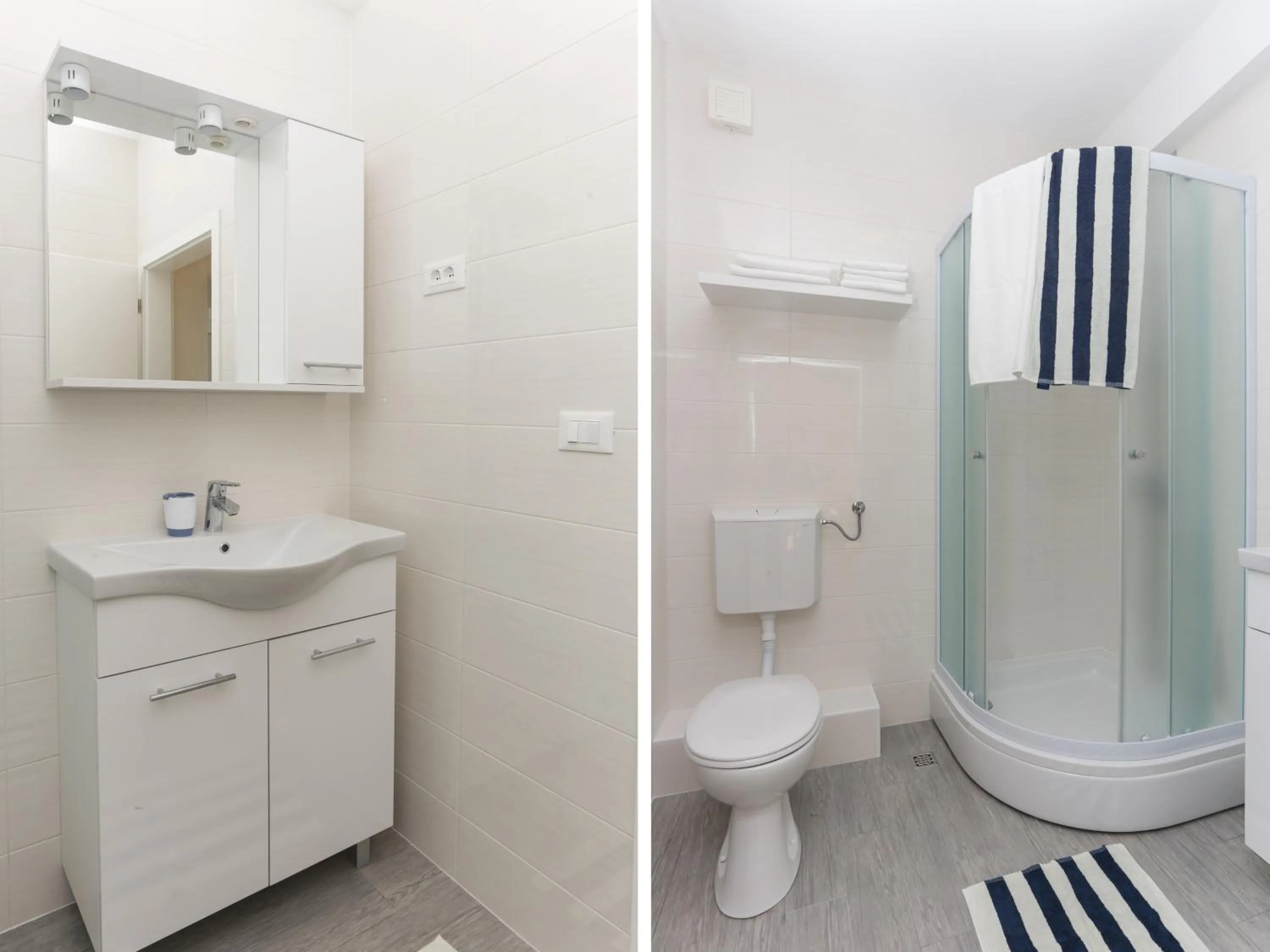 Bathroom in Apartments Villa Karmen