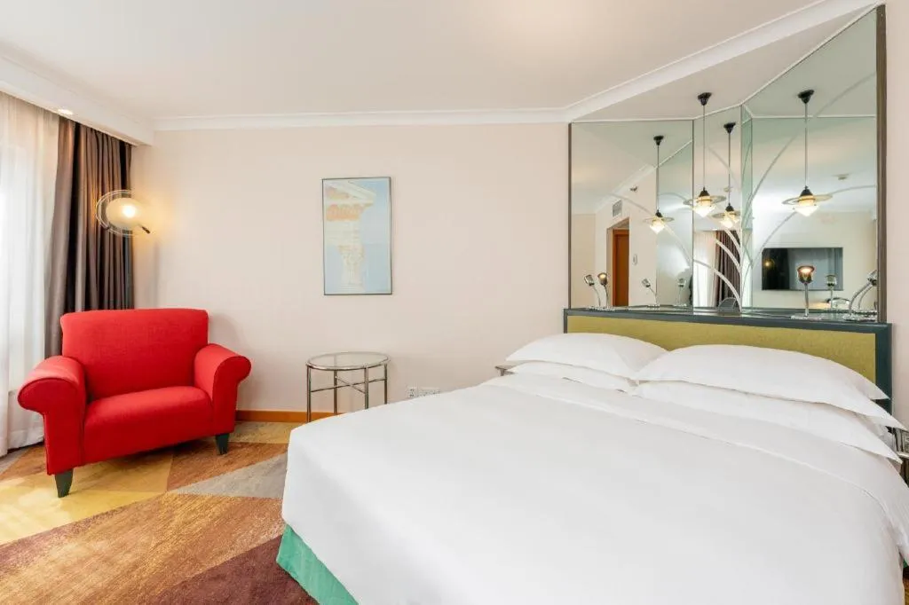 Bed in Grand Skylight Hotel Royal, Beijing