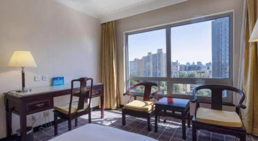 Bed in Grand Skylight Hotel Royal, Beijing