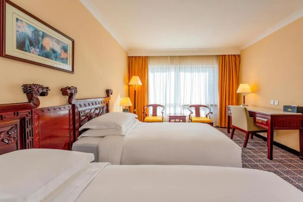 Bed in Grand Skylight Hotel Royal, Beijing