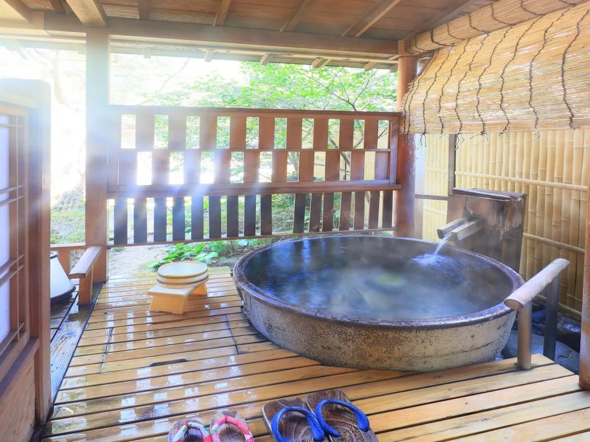 Open Air Bath in Kinugawa Onsen Hana no Yado Matsuya