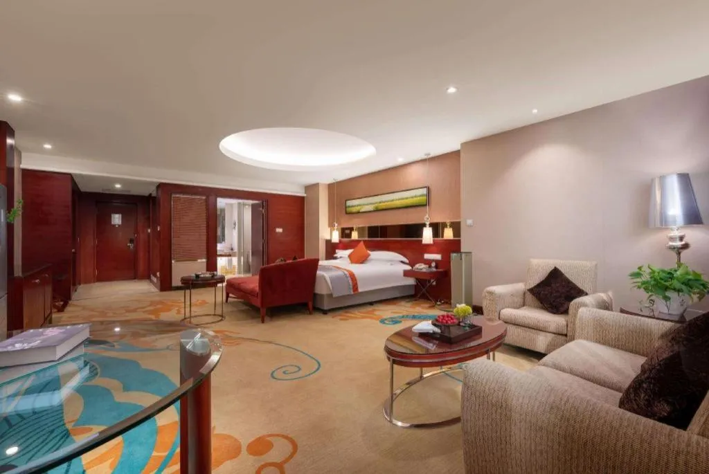 Bed in Ramada by Wyndham Zibo