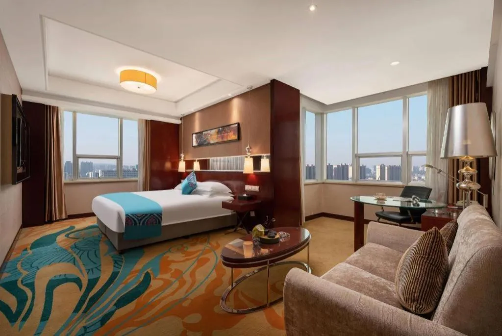 Bed in Ramada by Wyndham Zibo