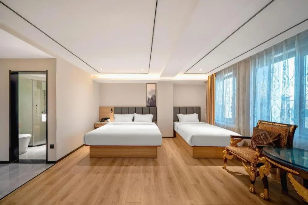 Bed in GreenTree Inn Harbin Central Avenue