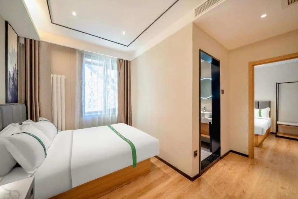 Bed in GreenTree Inn Harbin Central Avenue