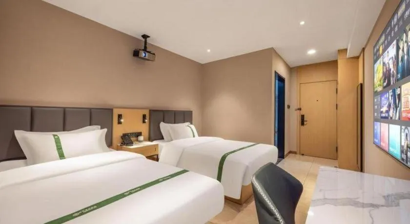 Bed in GreenTree Inn Harbin Central Avenue