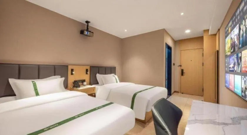 Bed in GreenTree Inn Harbin Central Avenue