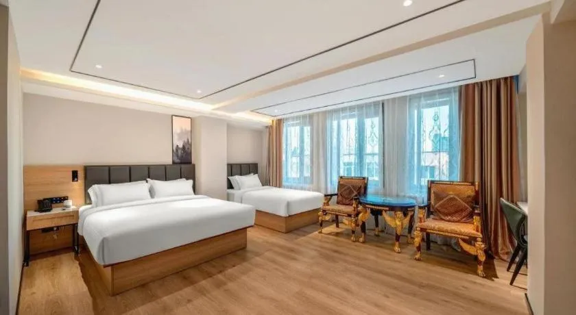 Bed in GreenTree Inn Harbin Central Avenue