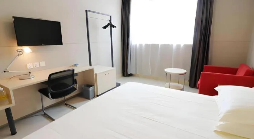 Bed in Jinjiang Inn Shanghai Minhang Zhuanqiao