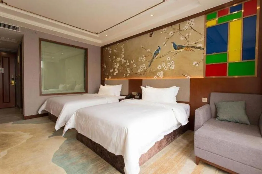 Bed in Nan Guo Hotel
