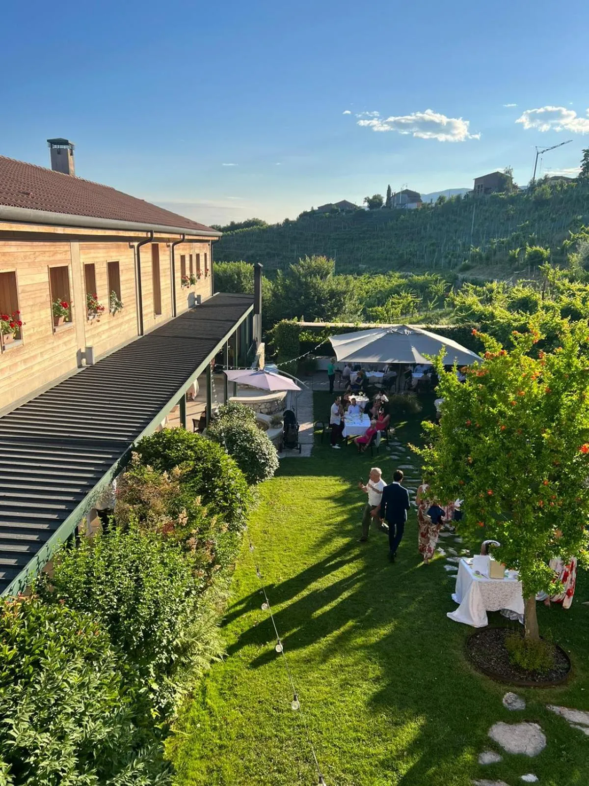 Garden view in Agriturismo Vedova