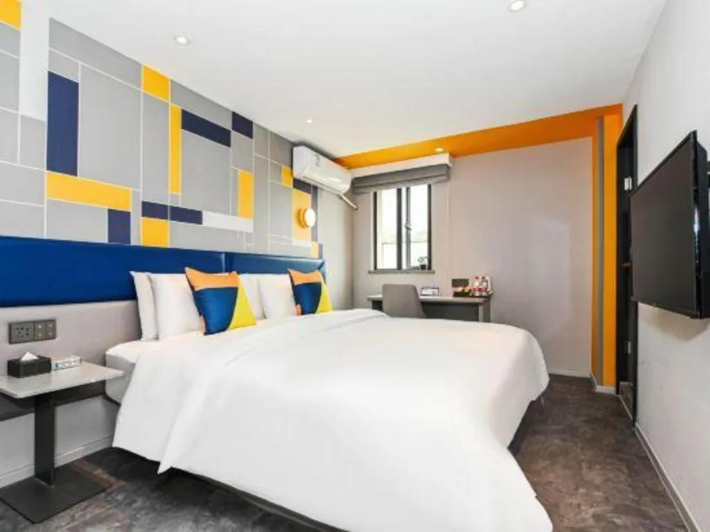 Bed in 7 Days Inn Nanjing Xinjiekou Changfu Street Metro Station