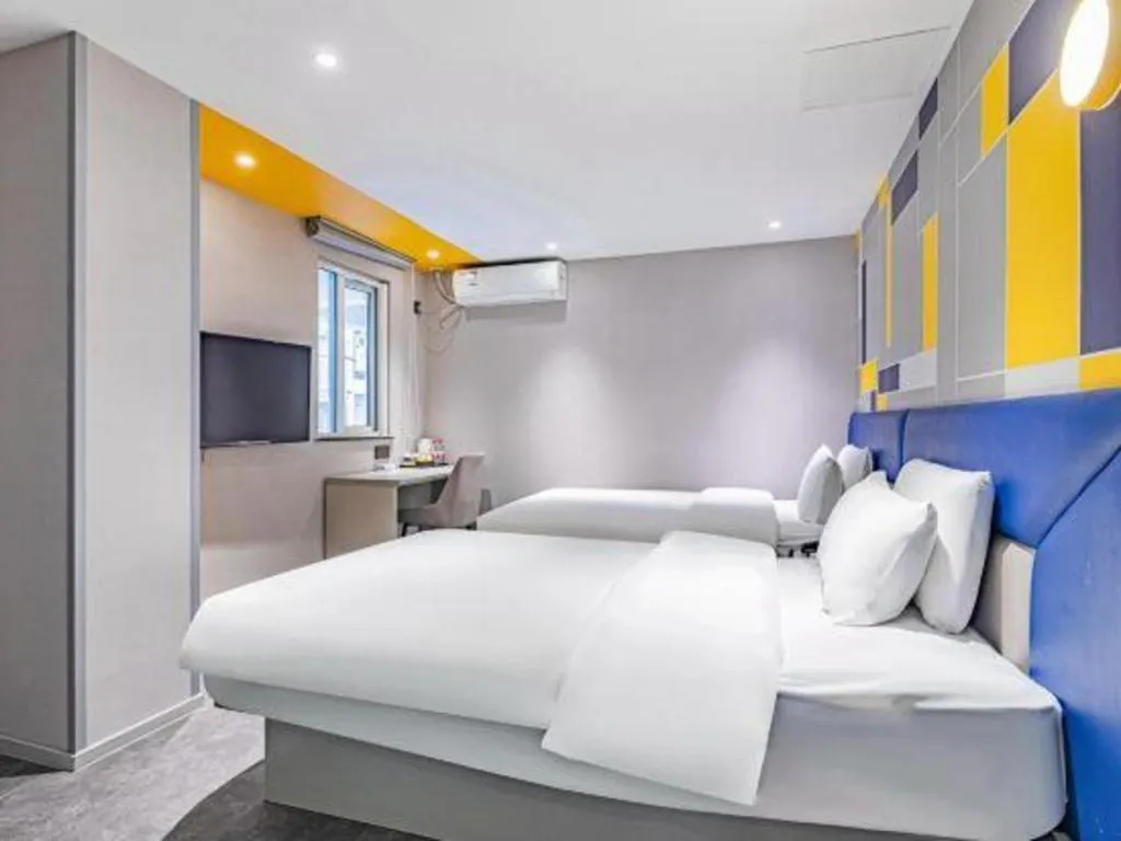 Bed in 7 Days Inn Nanjing Xinjiekou Changfu Street Metro Station