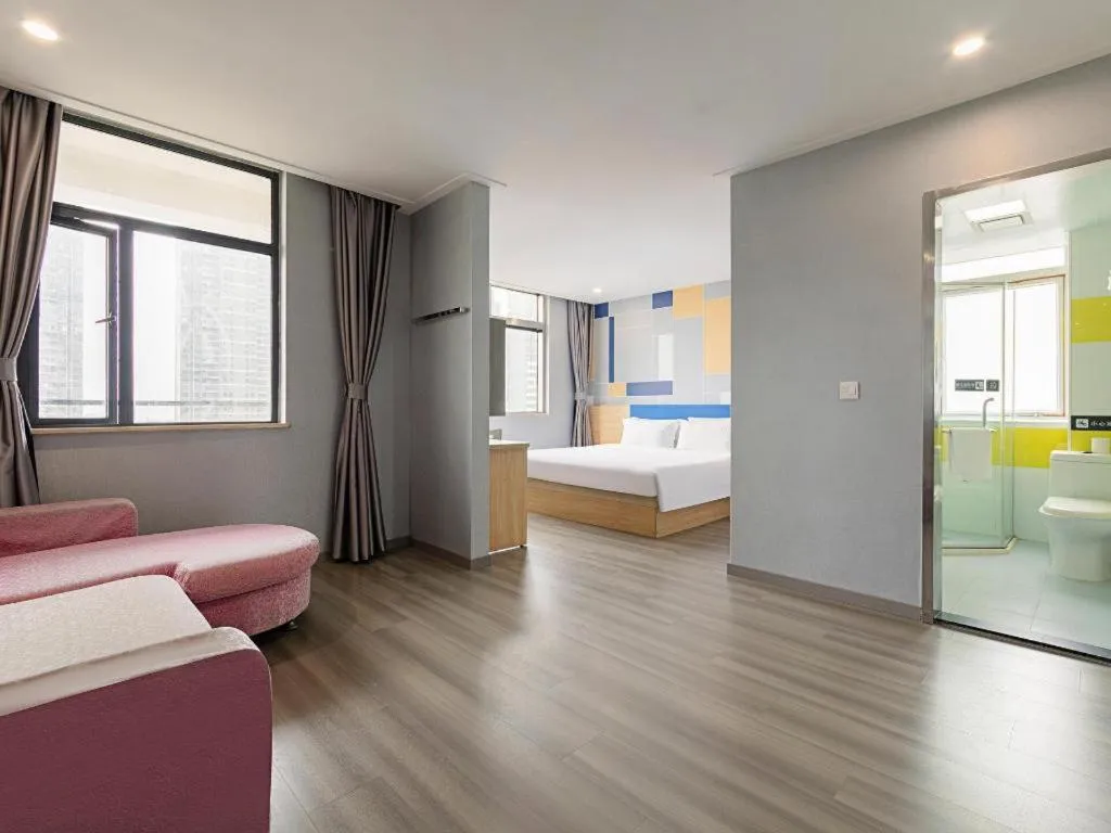 Bed in 7 Days Inn Wuhan Huaqiaocheng Happy Valley