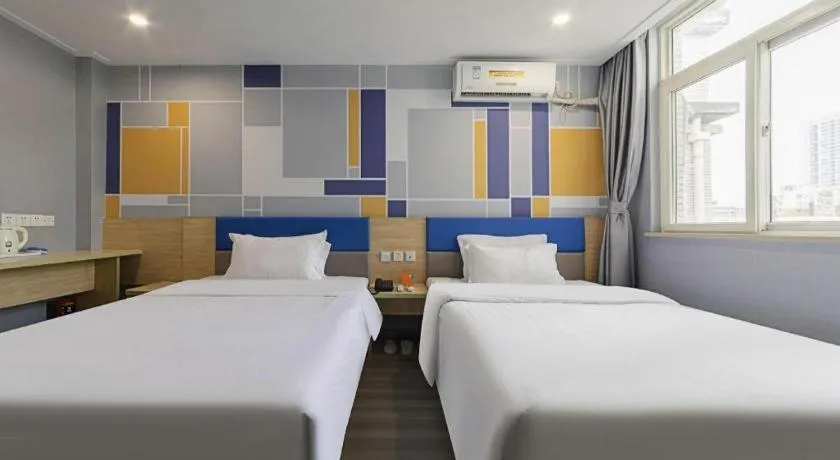 Bed in 7 Days Inn Wuhan Huaqiaocheng Happy Valley