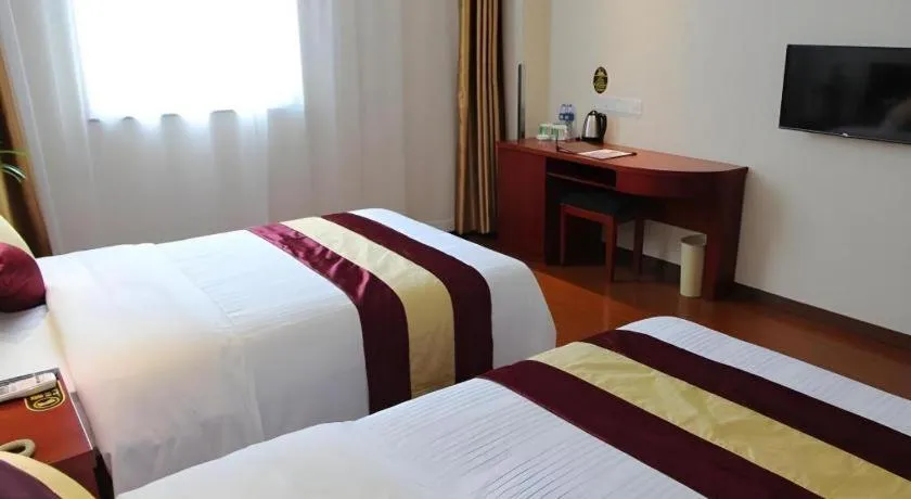 Bed in Greentree Inn Shanghai Middle Xinfu Road Huazhi Road Business Hotel