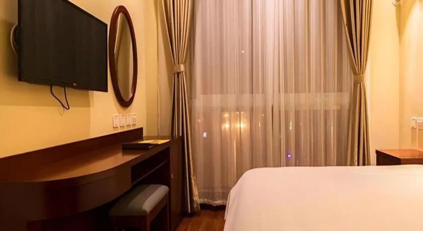 Bed in GreenTree Inn Xuzhou High Speed Railway Zhangqian Square Business Hotel