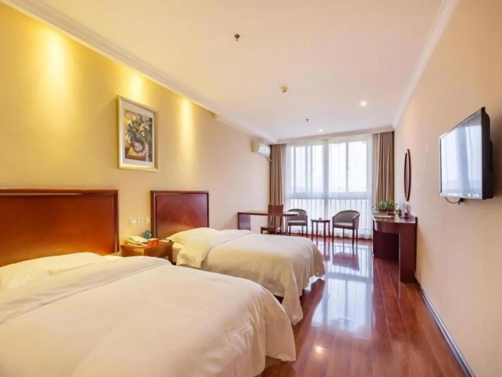 Bed in GreenTree Inn Xuzhou High Speed Railway Zhangqian Square Business Hotel