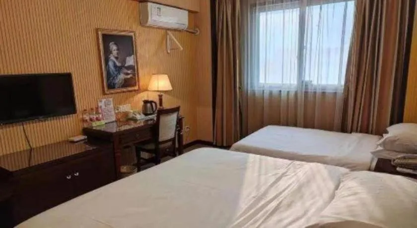 Bed in Vienna Hotel Yangzhou Yangzhou Slender West Lake Wenchangge