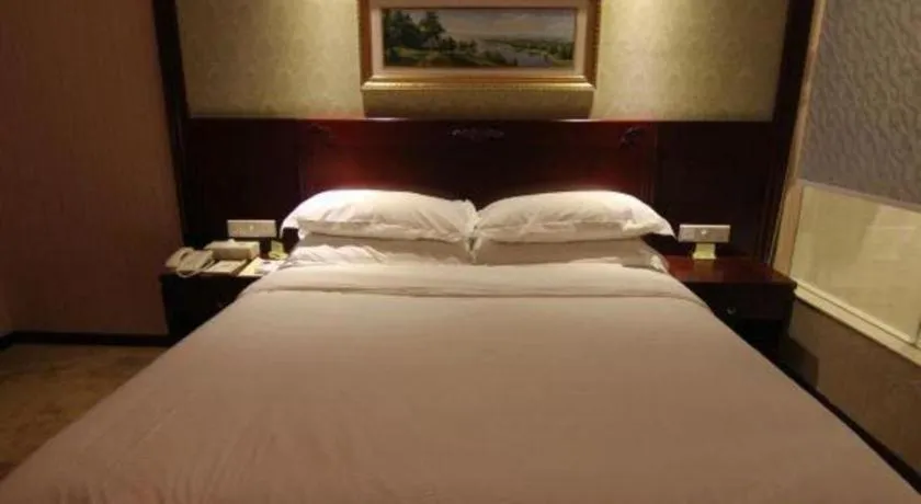 Bed in Vienna Hotel Yangzhou Yangzhou Slender West Lake Wenchangge