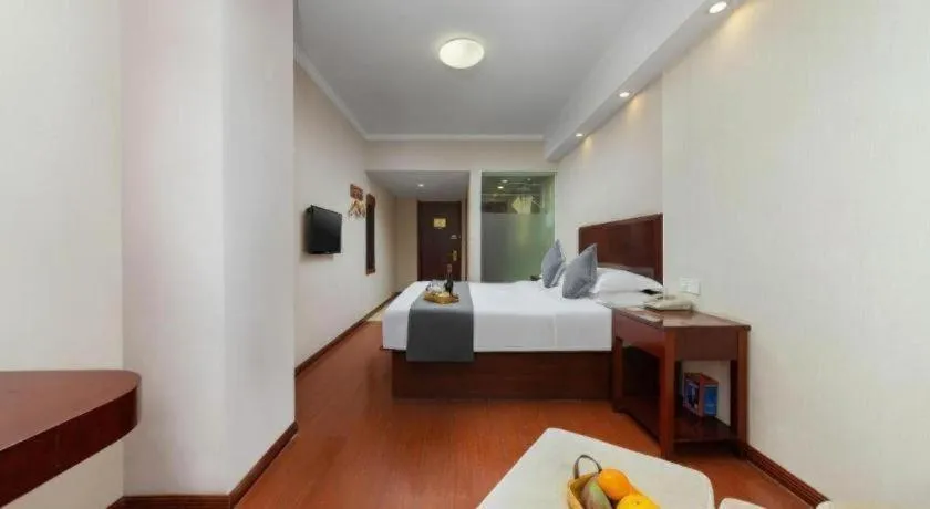 Bed in GreenTree Inn JinDeZhen People Square Taoxichuan Wenchuang Street